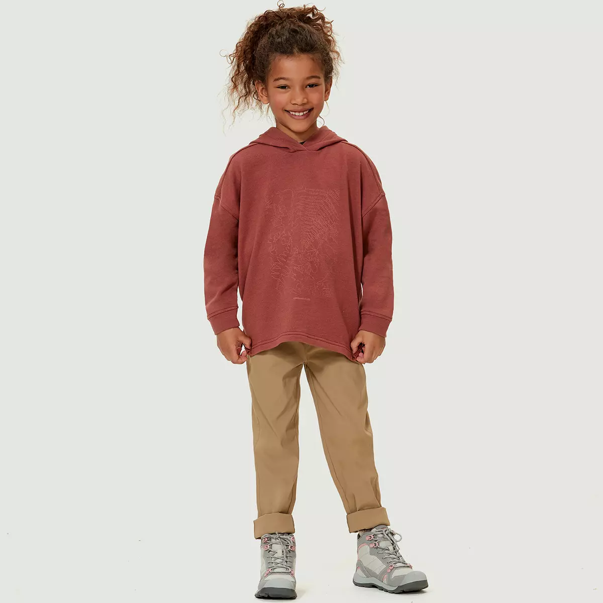 Chandail Coton Ouaté Feuillage Pour Fillette 3 Chandail Coton Ouaté Feuillage Pour Fillette - Image 3