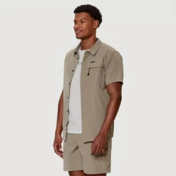 Transit - Chemise Légère Manche Courte 13 Transit - Chemise Légère Manche Courte -Modee Pure Soldes Magasin 16763 maple 1