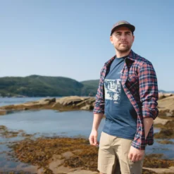 Mingan - T-shirt En Coton Fabriqué Au Québec - Homme -Modee Pure Soldes Magasin 16787 NAVY 5