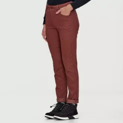 Aventure - Pantalon En Poly-coton Femme -Modee Pure Soldes Magasin 17580 MARRON 1