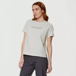 Mont-Valin - T-shirt En Coton Bio Pour Femme 12 Mont-Valin - T-shirt En Coton Bio Pour Femme -Modee Pure Soldes Magasin 17849 IVORY 1