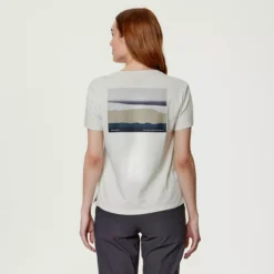 Mont-Valin - T-shirt En Coton Bio Pour Femme 10 Mont-Valin - T-shirt En Coton Bio Pour Femme -Modee Pure Soldes Magasin 17849 IVORY 3