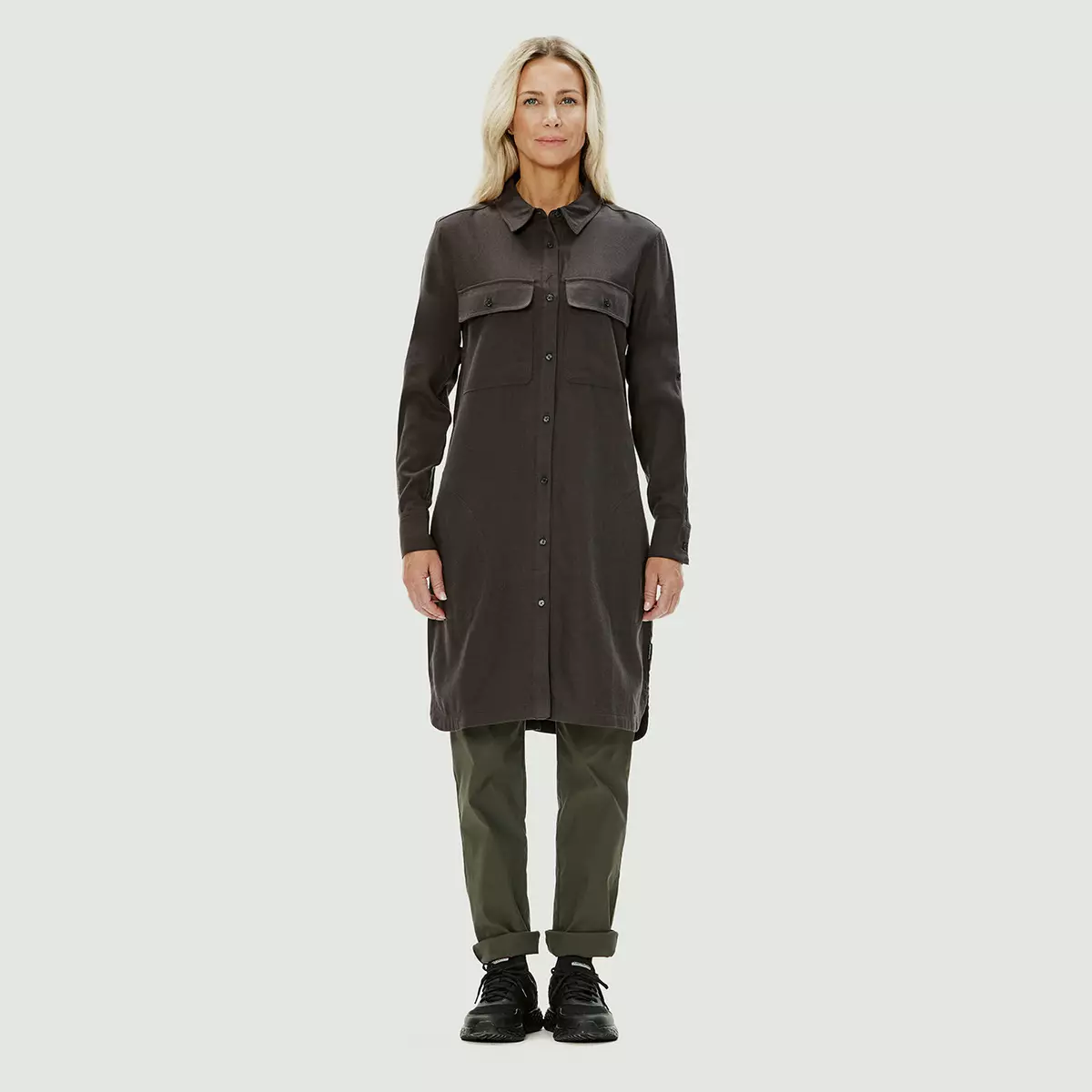 Mégan - Robe-chemise En Flanelle Pour Femme 2 Mégan - Robe-chemise En Flanelle Pour Femme - Image 2