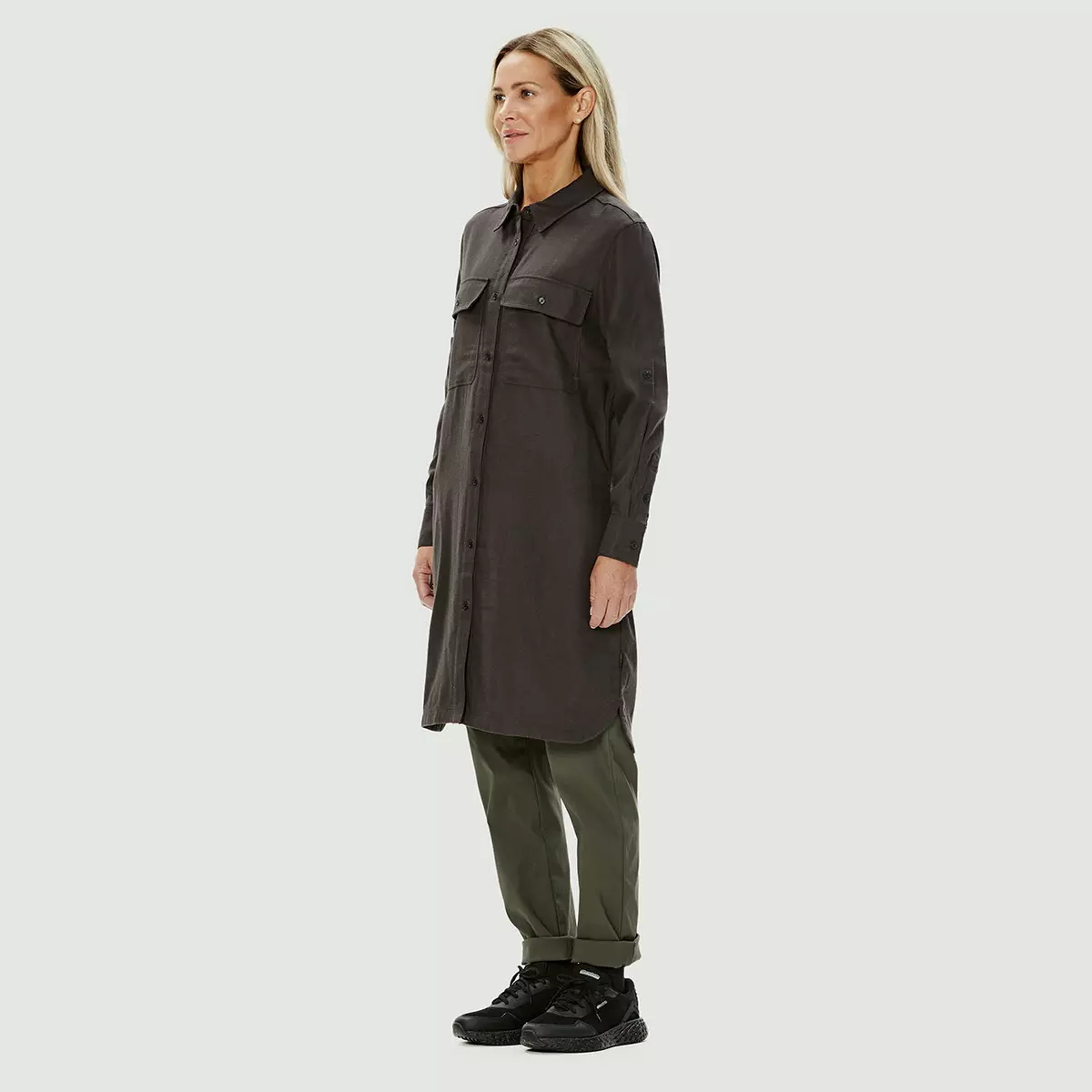 Mégan - Robe-chemise En Flanelle Pour Femme 4 Mégan - Robe-chemise En Flanelle Pour Femme - Image 4