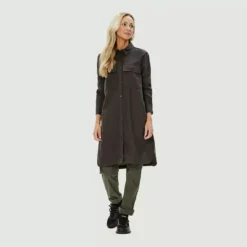 Mégan - Robe-chemise En Flanelle Pour Femme 13 Mégan - Robe-chemise En Flanelle Pour Femme -Modee Pure Soldes Magasin 17957 raven 2