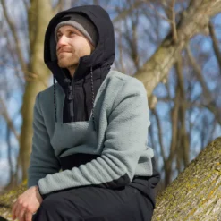 Vali - Chandail à Capuchon En Polar Sherpa Homme -Modee Pure Soldes Magasin 18081 mogpub 5