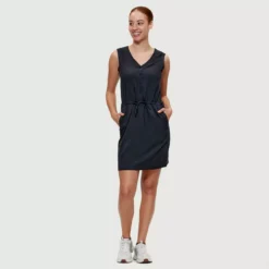 Escale - Robe Sans Manches En Polyester Biodégradable Pour Femme -Modee Pure Soldes Magasin 18131 raven 2
