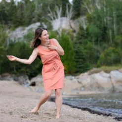 Allyson - Robe Sans Manches Pour Femme -Modee Pure Soldes Magasin 18140 crabap 5