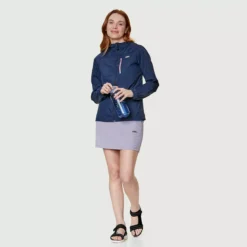 Banff - Manteau Coupe-vent à Capuchon Pour Femme -Modee Pure Soldes Magasin 18208 NAVY 2