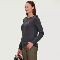 T-chloro - Chandail En Coton Bio Manches Longues Femme 11 T-chloro - Chandail En Coton Bio Manches Longues Femme -Modee Pure Soldes Magasin 18223 raven 1