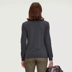 T-chloro - Chandail En Coton Bio Manches Longues Femme 14 T-chloro - Chandail En Coton Bio Manches Longues Femme -Modee Pure Soldes Magasin 18223 raven 3