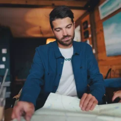 Logan - Chemise En Flanelle Pour Homme 19 Logan - Chemise En Flanelle Pour Homme -Modee Pure Soldes Magasin 18402 astblu 5