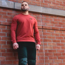 Malo - Chandail En Coton Ouaté Pour Homme -Modee Pure Soldes Magasin 18403 GARNET 6
