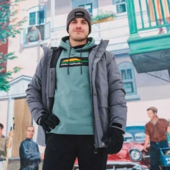 Chloro - Chandail à Capuchon En Coton Ouaté Homme -Modee Pure Soldes Magasin 18405 STORM 6