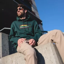 Chloro - Chandail à Capuchon En Coton Ouaté Homme -Modee Pure Soldes Magasin 18405 gregab 4