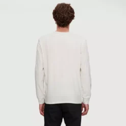 T-chloro - T-shirt En Coton Bio Manches Longues Homme 18 T-chloro - T-shirt En Coton Bio Manches Longues Homme -Modee Pure Soldes Magasin 18408 IVORY 3