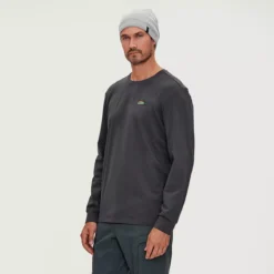 T-chloro - T-shirt En Coton Bio Manches Longues Homme 16 T-chloro - T-shirt En Coton Bio Manches Longues Homme -Modee Pure Soldes Magasin 18408 raven 1