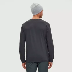 T-chloro - T-shirt En Coton Bio Manches Longues Homme 21 T-chloro - T-shirt En Coton Bio Manches Longues Homme -Modee Pure Soldes Magasin 18408 raven 3