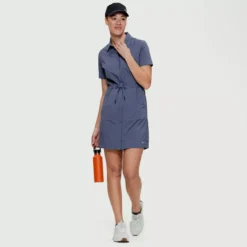 Allyson - Robe à Manches Courtes Pour Femme -Modee Pure Soldes Magasin 18500 nigsky 2