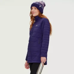 Prima - Manteau 3/4 Matelassé Compressible Femme -Modee Pure Soldes Magasin 62485 petun 1