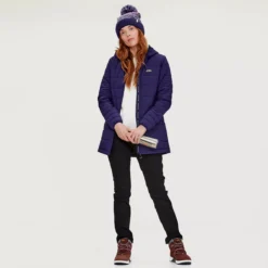 Prima - Manteau 3/4 Matelassé Compressible Femme -Modee Pure Soldes Magasin 62485 petun 2