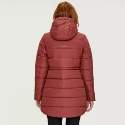 Louisa - Manteau Isolé Mi-long à Capuche Femme -Modee Pure Soldes Magasin 62486 NUTMEG 3